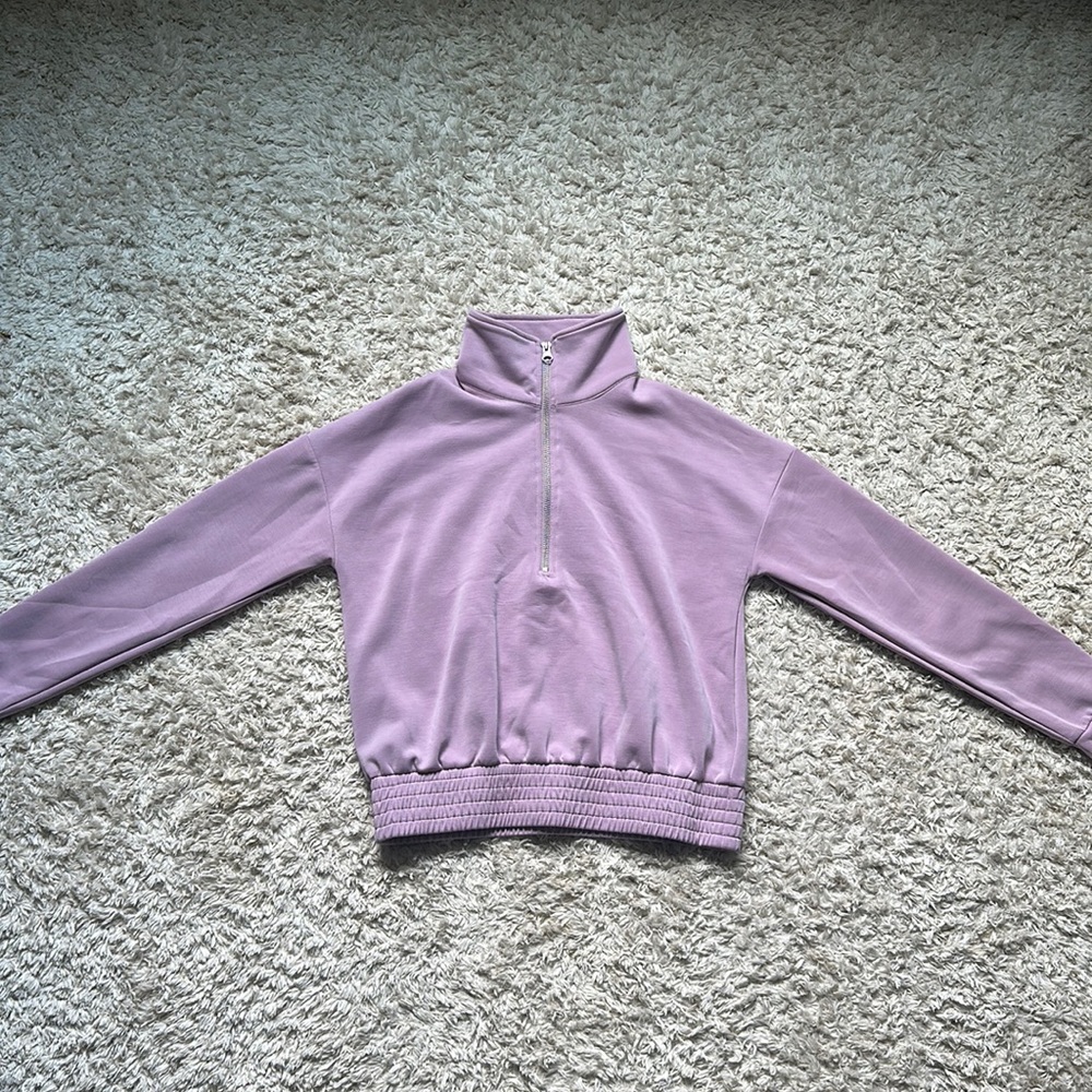 CABLE & GAUGE SPORT PUTPLE SWEATER